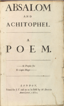 Absalom and Achitophel