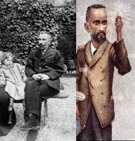 Description des vêtements de Pierre Curie.