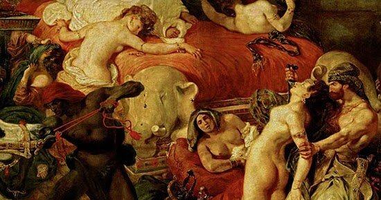 la morte di sardanapalo(romanticismo)