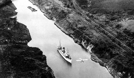 Opening Panama Canal