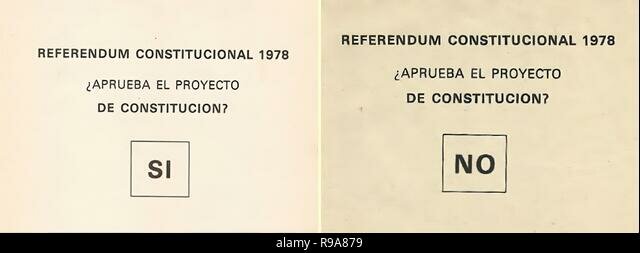 Aprobación por referéndum de la Constitución de 1978