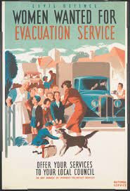 Evacuation of children and mothers with babies