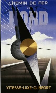 Cartel Chemin de fer du Nord. - Adolf Loos