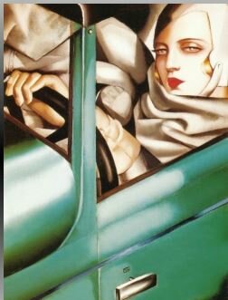 Autorretrat en Bugatti verd - Tamara de Lempicka