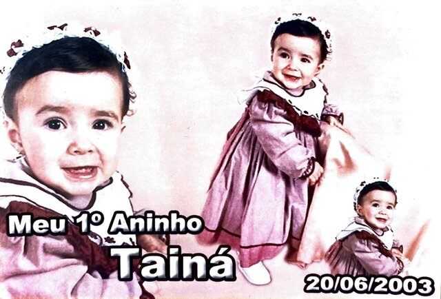 Lembrança do meu 1 aninho.