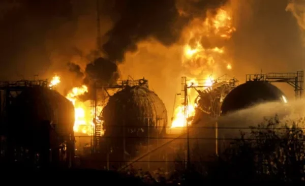 explosiones de la fábrica petroquímica de Jilin