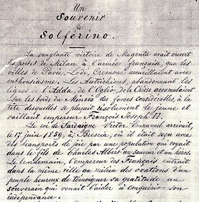 Recuerdos de Solferino