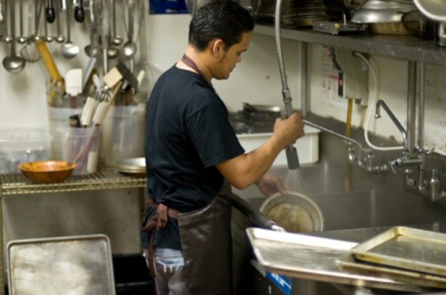 Hired for second job: dishwasher at Rosewood Grill