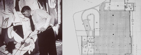 Exp univ París/Pabellón español de J M Sert y Luis Lacasa/Guernika, P. Picasso