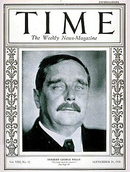 H. G. Wells, his 60th birthday