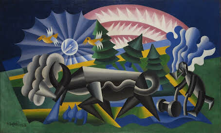 Ploughing, Fortunato Depero