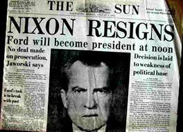 Escándalo Watergate.Nixon dimite