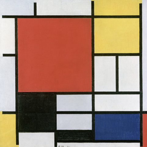 Composición en Rojo, Amarillo, Azul y Negro.