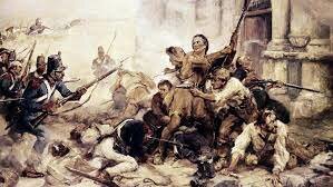 Mexican troops constantly bombard the Alamo