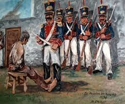 Three Groups Marched Out of the Pesidio and were Killed
