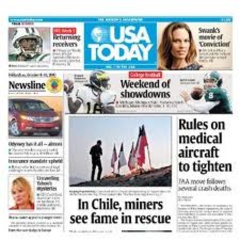 USA TODAY rewrites strategy to cope with internet