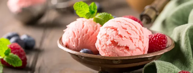 The first recorded iced desserts