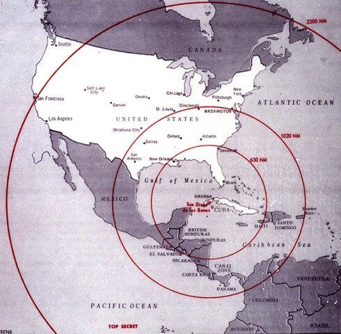 Crisis de los misiles en Cuba.