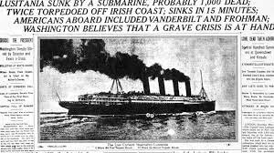 Lusitania Sinks