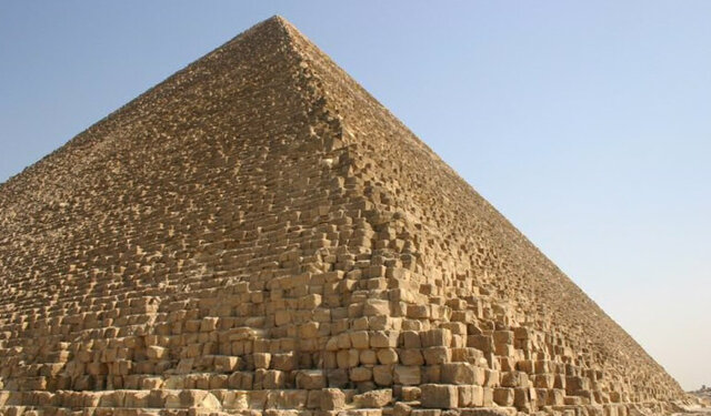 Construcción de la pirámide del Keops.