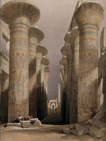 Indicio del dominio tebano (11ª a 14ª Dinastías), destacando Montuhotep.