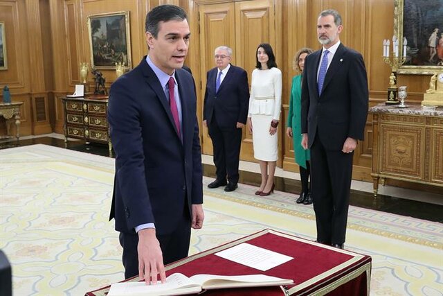 Pedro Sánchez es investido como séptimo presidente del gobierno