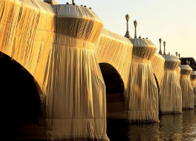 Christo y Jean-Claude envuelven el Pont Neuf en Paris
