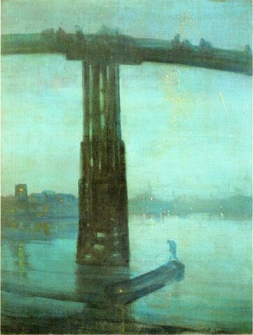Nocturno: Azul y oro. Puente de Old Battersea, h. 1872- 1875.
