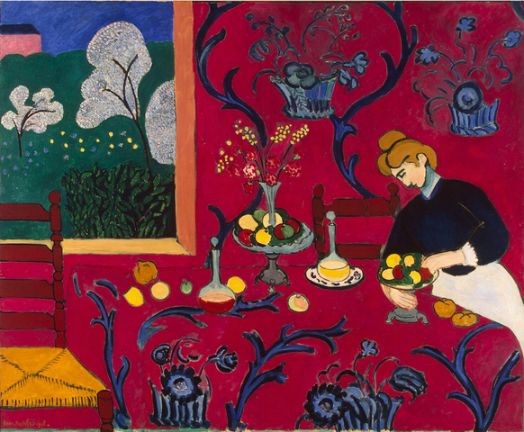 La mesa roja, 1908. Henri Matisse