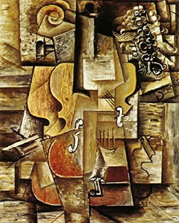 Violín y uvas, 1912. Pablo Picasso