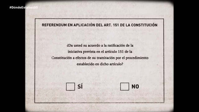 Referéndum iniciativa autonomía en Andalucía