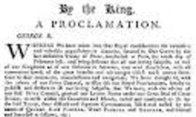 proclamation of 1763