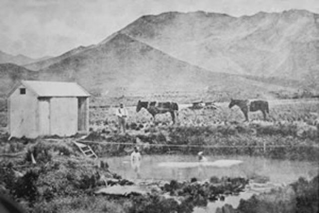 mineral water and fishing