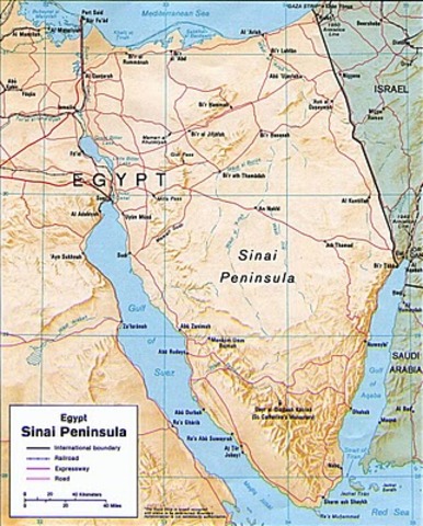 Egypt gets Sinai Peninsula Back From Israel