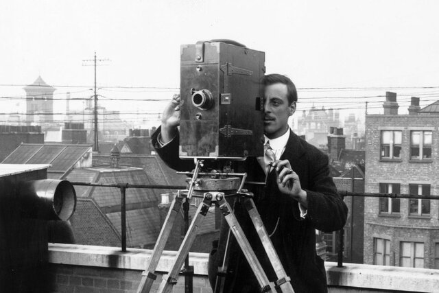 First motion picture camera