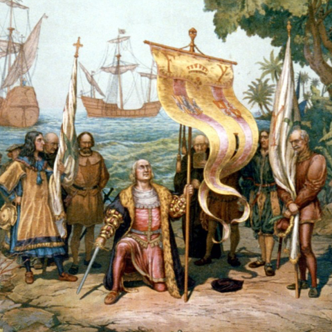 Cristòfol Colom arriba a Amèrica