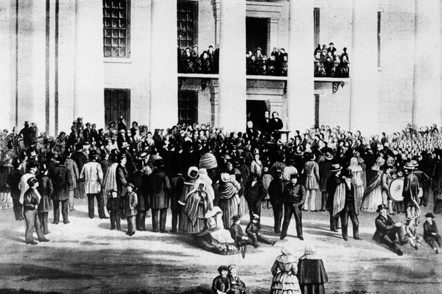 Jefferson Davis elected President of the Confederacy