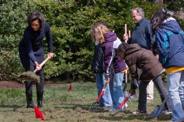 Break ground on White House organic garden