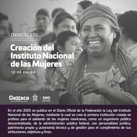 México-Creación del Programa Nacional de la Mujer.