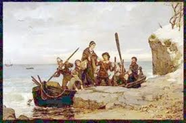 Pilgrims arrived