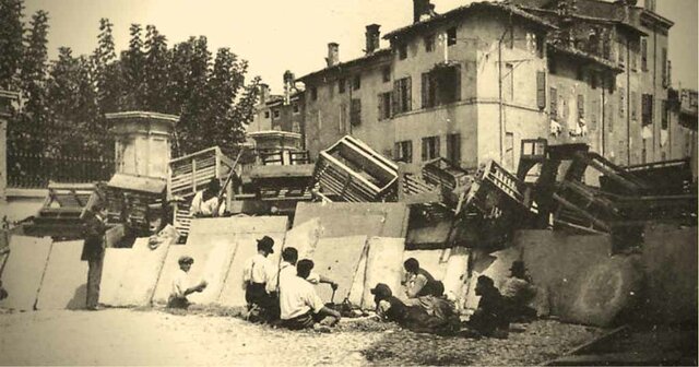 Le barricate a Parma