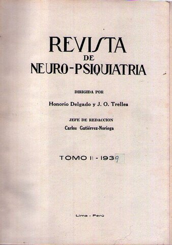 Fundación de la revista de Neuro Psiquiatría