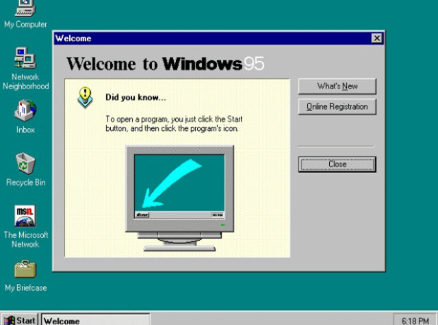 WINDOWS 95 1995