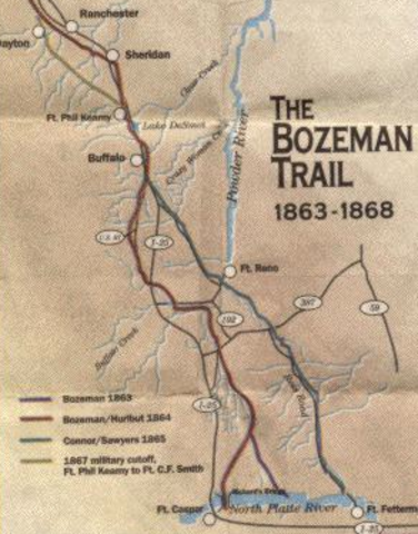 Increased use of the Bozeman Trail