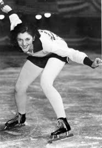First Woman Speed Skater