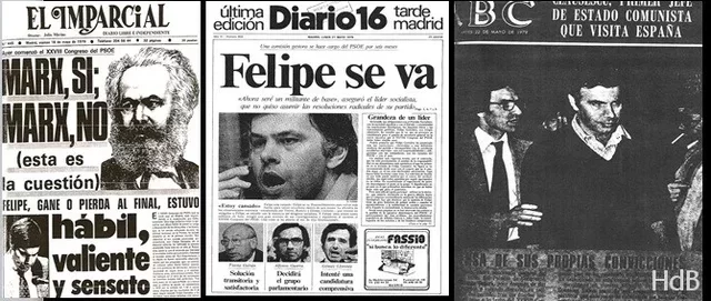 El PSOE abandona el marxismo en el XXVIII congreso del partido.