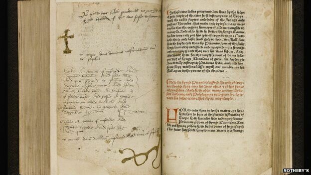 The first printed book.