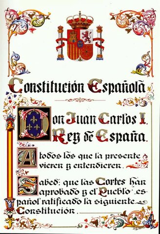 Aprobación de la Constitución de 1978.