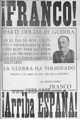 Último parte de Guerra y fin de la misma.