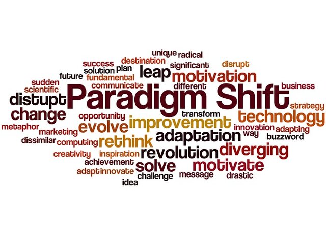 Coins the Term "Paradigm Shift"